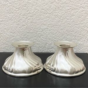 Pair Of Vintage WMF EP BRASS GERMANY Silver Plate Candle Holders